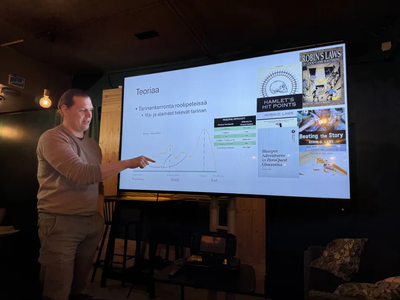 Juho esittelee QuestWorldsia Hki 2024